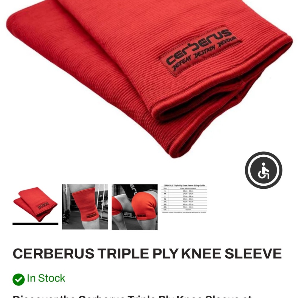 Cerberus Triple Ply Knee Sleeves for powerlifting